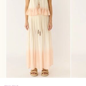 FLANNEL Ottavia Silk Tie Dye Skirt